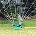 Sprinkler (Newly Upgraded) Pathonor Lawn Sprinklers Yard Sprinklers Water Sprinkler System Weighted Base with 2 Ways Hose Splitters Adjustable Garden Sprinkler for Kids