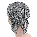 Ever Fairy Multicolor Pre Tied Head Scarf Hat Ethnic Print Turban Headwear Women Stretch Flower Muslim headscarf