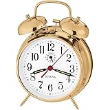 Bulova B8124 Bellman Alarm Clock, Gold