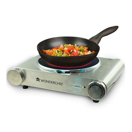 Wonderchef Ceramic Hot Plate 1200-Watt Induction Cooktop (Silver)