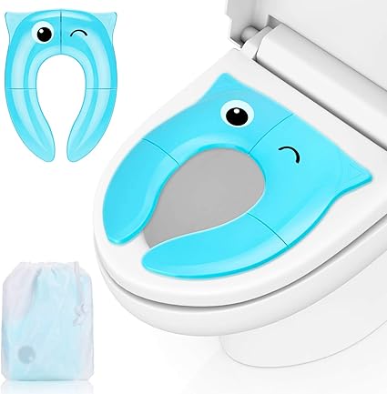 Tout Petit Pot Pliable Reducteur Toilette Pliable Voyage Siege Pliable De Toilette Porte A Voyage Pour Enfant Et Bebe Reducteur De Toilette Un Sac De Rangement Bonus Bebe Puericulture Apprentissage De La Proprete