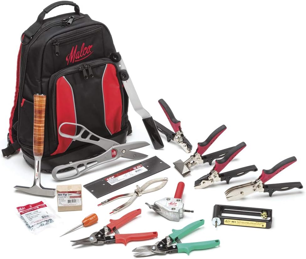 Malco STKMRBP HVAC Starter Tool Kit, 16 Piece with Tool Backpack