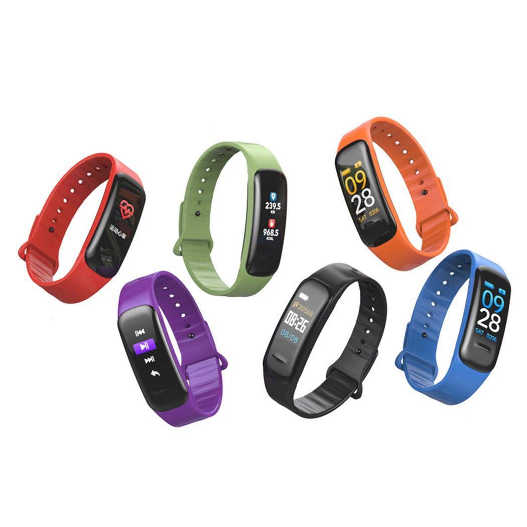 Zimrio Bracelet Bluetooth C1 Pression artérielle Fréquence Cardiaque Etanche Bluetooth Sport Montres connectées