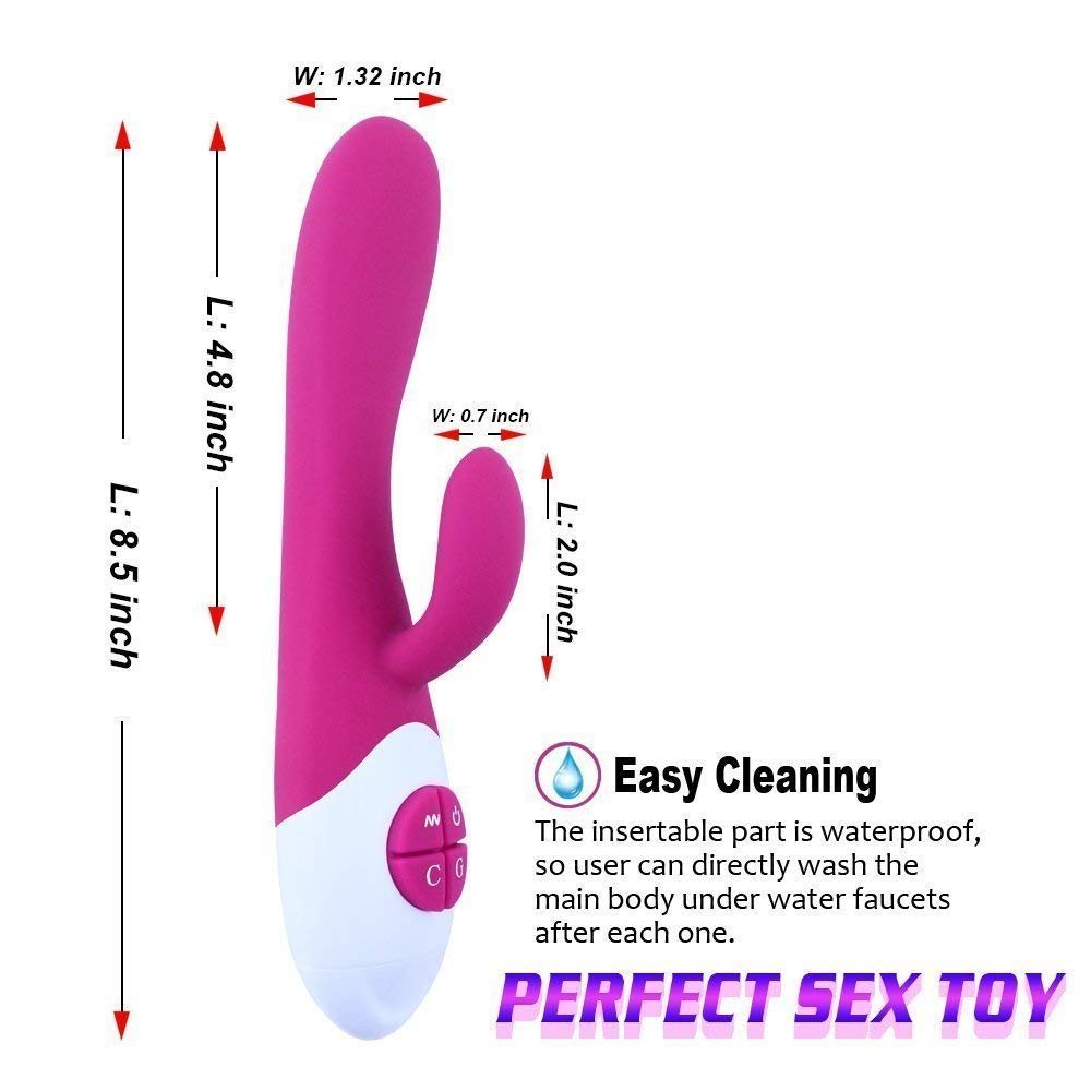 ACVIOO Personal Wand Massager(10-Frequency), Cordless Body Massager for Head, Neck, Back and Full Body Fatigue, Waterproof Massage Sticks for Muscles Aches (Rose Red)