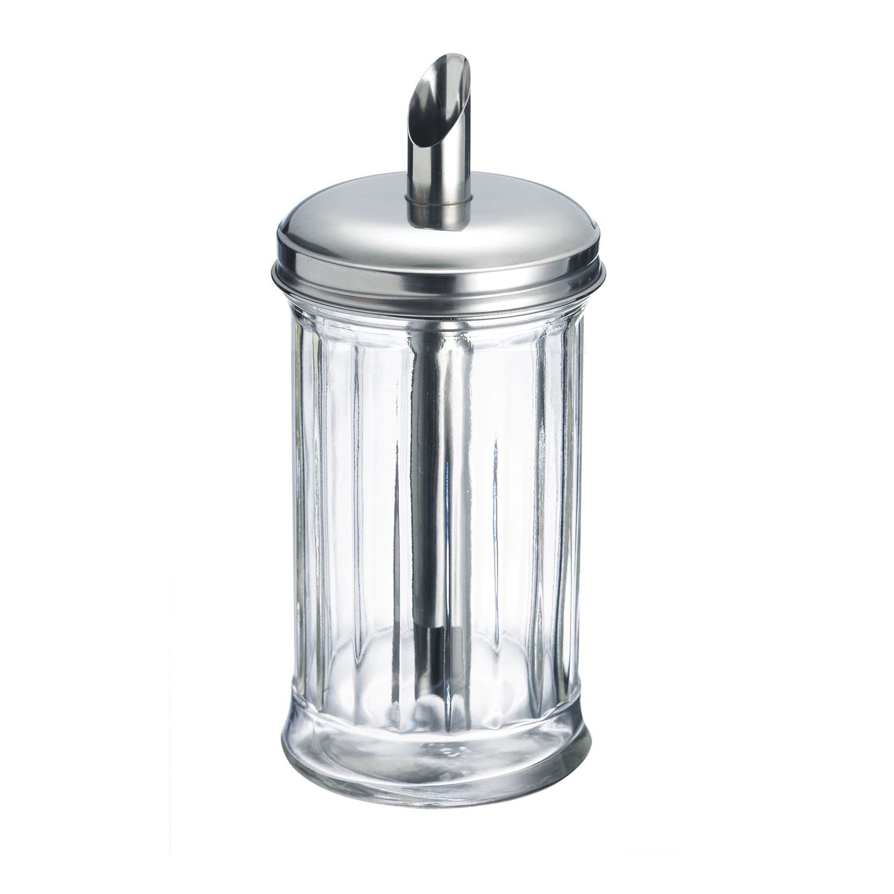 Westmark Sugar Dispenser, Volume: 300 ml, Glass/Stainless Steel, New York, Silver/Transparent, 65242260