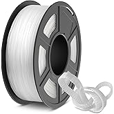 SUNLU TPU 3D Printer Filament 1.75mm, High Speed 95A TPU Filament, 1KG Flexible 3D Filament for Fast Printing, Dimensional Accuracy +/- 0.03mm, Suitable for Most FDM 3D Printers. (Clear)