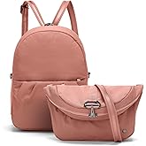Pacsafe Women's Citysafe CX Anti Theft Convertible Backpack-Fits 11" Tablet, ECONYL Rose