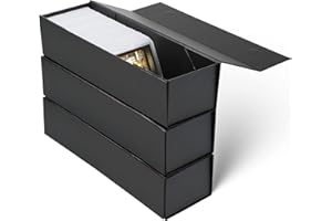 SFSOC Trading Card Storage Box,Toploader Storage Box,Baseball Card Storage Box,Card Storage Box Holds 900 Cards or 200 Toploaders,(14.7 * 4.6 * 3.46) in Fits Football, Basketball, Hockey Cards