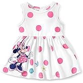 Disney Minnie Mouse Princess Frozen Elsa Stitch Girls Dress Sleeveless & Short Sleeve Casual Summer Clothes Baby to Toddler