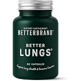Betterbrand BetterLungs Lung Support Supplement, NAC &amp; Mullein, 1-Pack | NAC, Mullein Leaf, Elderberry, Vitamin D, Ginseng &amp; Reishi Mushroom, Daily Lung &amp; Respiratory Supplement for Smokers