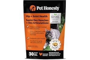 Cat Hip & Joint Health Crunchy & Creamy Chews - Cat Joint Support Supplement with Glucosamine, Health Supplies & Hip Support 