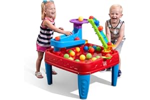 Step2 Stem Discovery Ball Table, Kids Water Table Activity Sensory Playset, Summer Outdoor Toys, 13 Piece Water Toy Accessories, For Toddlers 2+ Years Old