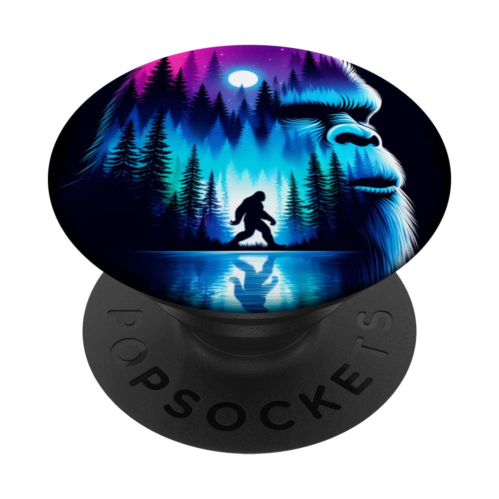 Spirit Animal Bigfoot Sasquatch Men Women Kids Christmas PopSockets Swappable PopGrip