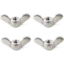 Tuercas Mariposa M10 De Acero Inoxidable 304 - Pack De 4 | Fácil Instalación A Mano Para Muebles, Bicis Y Paneles Solares