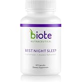 Biote Nutraceuticals - Best Night Sleep - Restfulness + Awake Refreshed (60 Capsules)