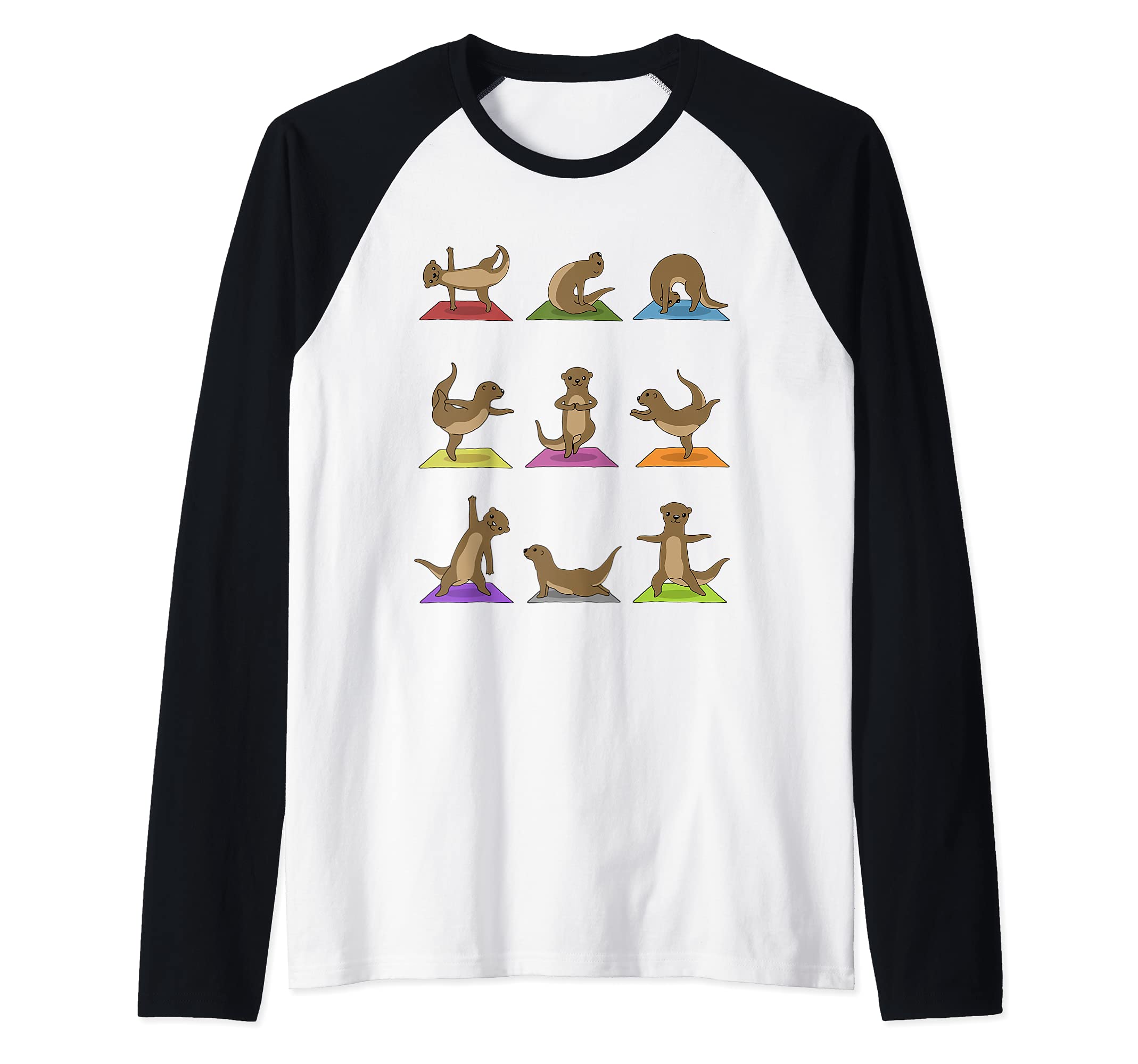 Otter Yoga Raglan Baseball Tee