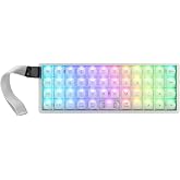 EPOMAKER Luma40 Low Profile Mechanical Keyboard with QMK/VIA &amp; CNC Metal | Transparent PC Keycap, Hot-Swap, Kailh Linear Switch, 2.4Ghz/BT/USB, 40% Wireless Gaming Keyboard for Mac/Win