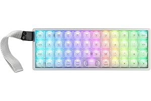 EPOMAKER Luma40 Low Profile Mechanical Keyboard with QMK/VIA & CNC Metal, Transparent PC Keycap, Hot-Swap, Kailh Linear Switc