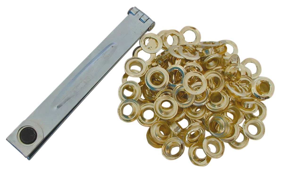 Berger & Schröter 50051 Ösenzange plus 120 eyes as a set for tarpaulins