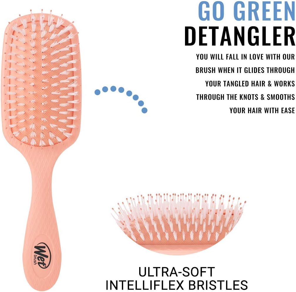 Wet Brush Go Green Treatment And Shine Brush - Coconut Oil By For Unisex - 1 Pc Hair Brush - Image 3
