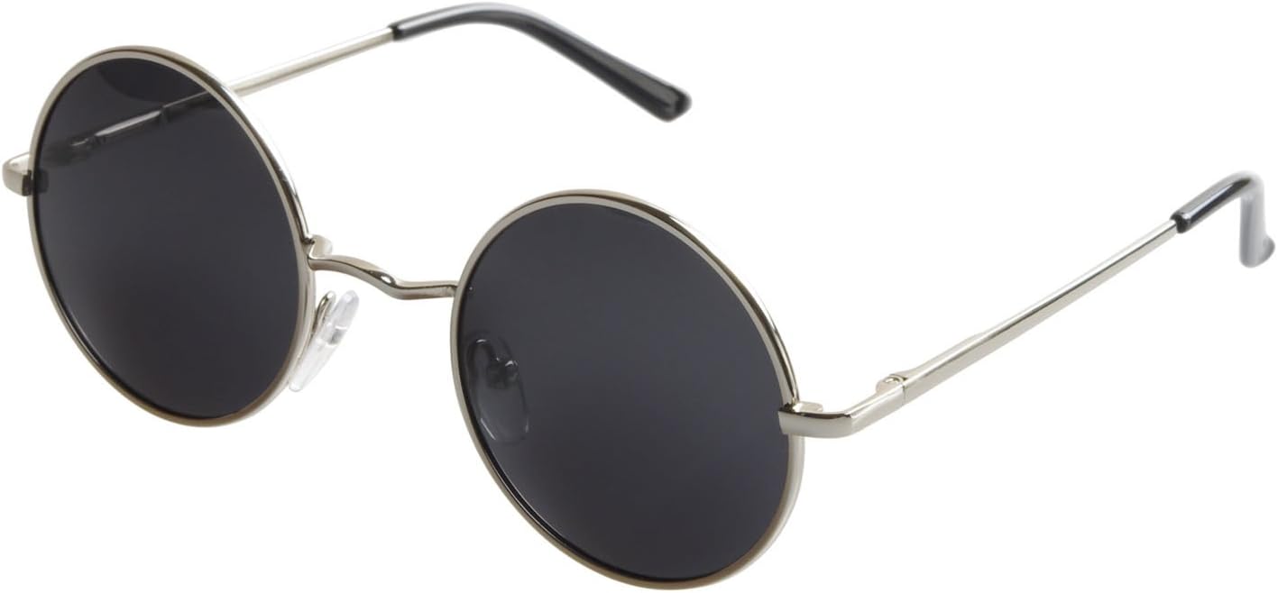 FSK Unisex Vintage Round Circle Sunglasses Metal Frame Polarized Lens
