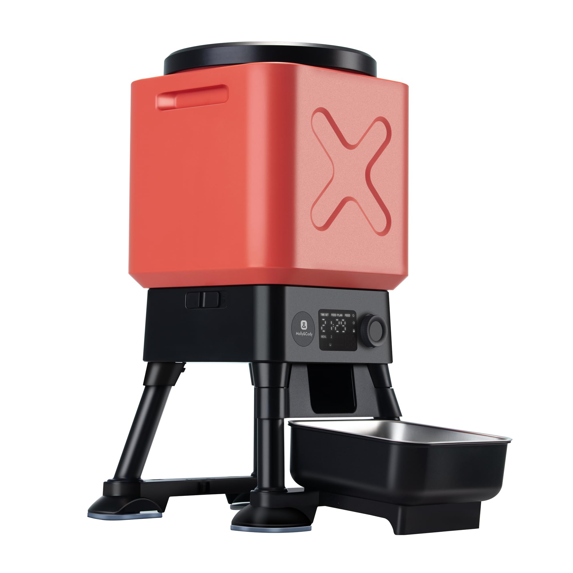 Photo 1 of 14L Automatic Dog Feeder for Large Breed – Extra Large Capacity, Anti-Blockage, Timed Auto Dog Food Dispenser, Dual Power Supply, Stainless Steel Bowl