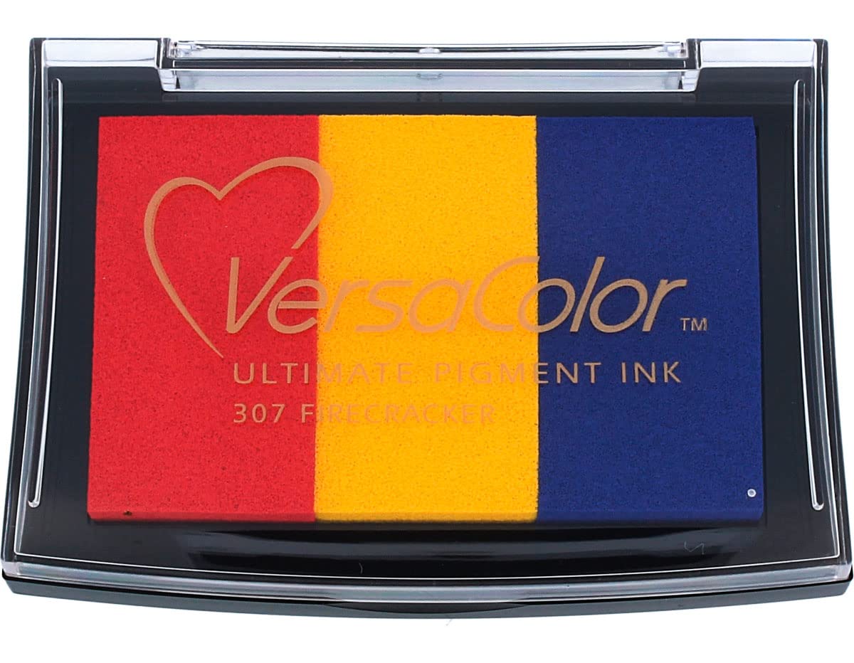 Tsukineko Firecracker Versacolor Ink Pad, Multi-Colour, 6.7 x 9.4 x 2 cm