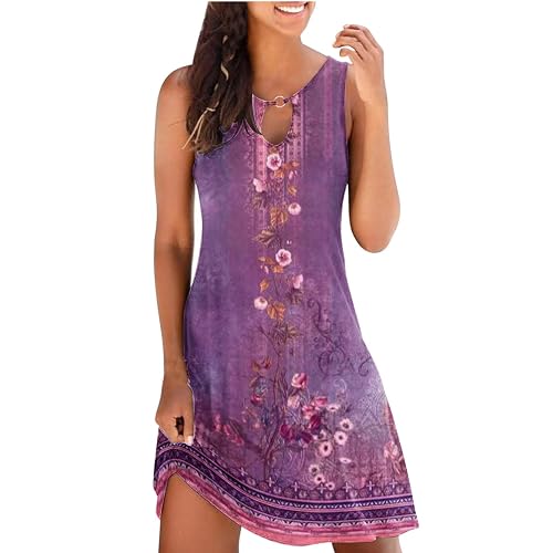 Plus Size Maxi Dresses for Curvy Women Summer Dresses for Women 2024 Casual  Floral Printed Beach Dresses Loose Flow Midi Dress Sleeveless Tank Sun Dress  Today's Deals of The Day in Kenya |