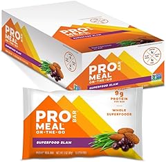PROBAR - MEAL Bar, Superfood Slam, Non-GMO, Gluten-Free, Healthy, Plant-Based, Whole-Food Ingredients, Natural Energy (12 Cou