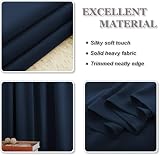 PONY DANCE Blackout Curtain Navy 52x54 Eyelet Panel Thermal Energy Saving view 8