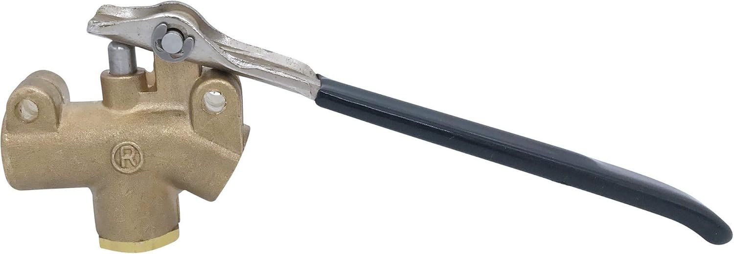 Brass Wand Angle Valve 1200 PSI 1/4"NPT SelfClosing Control