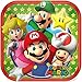 Super Mario Party Supplies Pack for 16 Guests Includes: 16 Dessert Plates and 16 Beverage Napkins