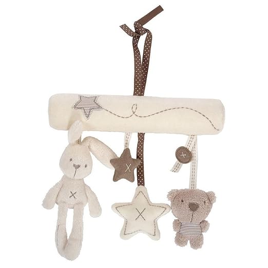 Genven Baby Plüsch-Kinderwagen mit Musik und Spirale zum Aufhängen, in Sternform