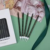 URAQT Metallic Birthday Candles 24 Pcs with Holders 5.1 in Black Glitter view 4