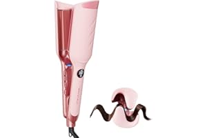 Wavytalk Power Wave Hair Crimper Curling Iron, Hair Curler for High-Volume Waves, Ventilation Design for Less Damage, Ionic R