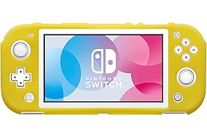 kwmobile Silicone Cover Compatible with Nintendo Switch Lite Cover - Soft Protective Case Skin - Yellow