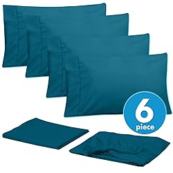 Cal King Size Bed Sheets - 6 Piece 1500 Supreme