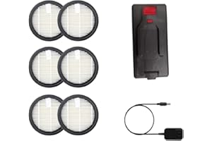 KIPMAX X20 Vacuum Cleaner Accessory kit-(HEPA*6 + Battery Pack*1 + Adapter*1)