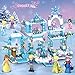Sawaruita 8 Pack Princess Building Blocks Snow and Ice Series Castle Set, Compatible Lego,Model Building Blocks Gifts Toys for Kids and Girls (Ice Princess)