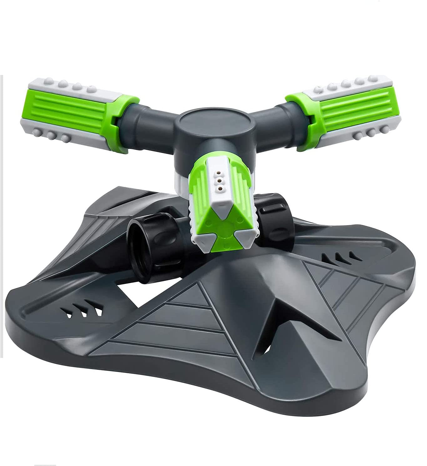 Namvo Garden Sprinklers, 3 Arm 360°Lawn Automatic Rotating Lawn Water Irrigation System Large Area Coverage,Quick Leakproof Connection,Garden Hose Sprinkler for Watering Plants Outdoor Yard