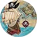 Creative Converting Pirate's Map Sturdy Style Paper Dessert Plates (8 Count), 7