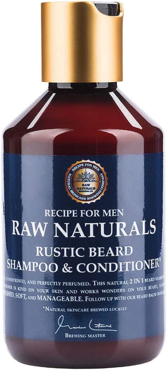 Raw Naturals RUSTIC BEARD SHAMPOO & CONDITIONER, 250 ml (Pack of 1)