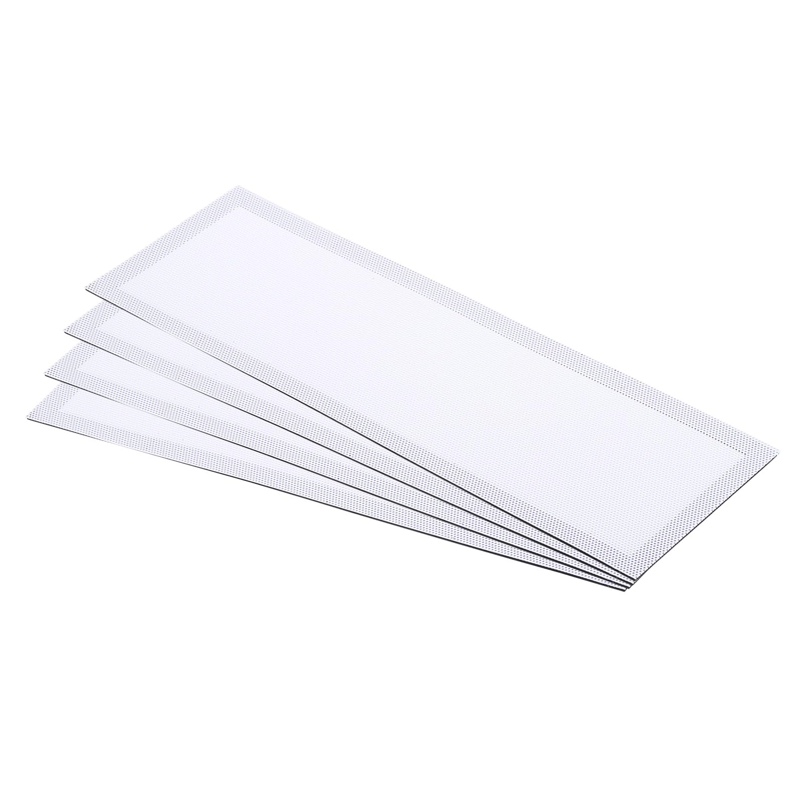 PATIKIL 4"x12" Magnetic Vent Cover, 4 Pack Floor Wall Air Registers Cover Strong Magnet Vent Screen Mesh for Blocking Hair Dust Debris, White