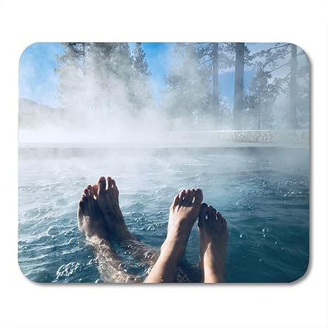  Mouse Pad Couples Feet In Hot Tub Jacuzzi Spa