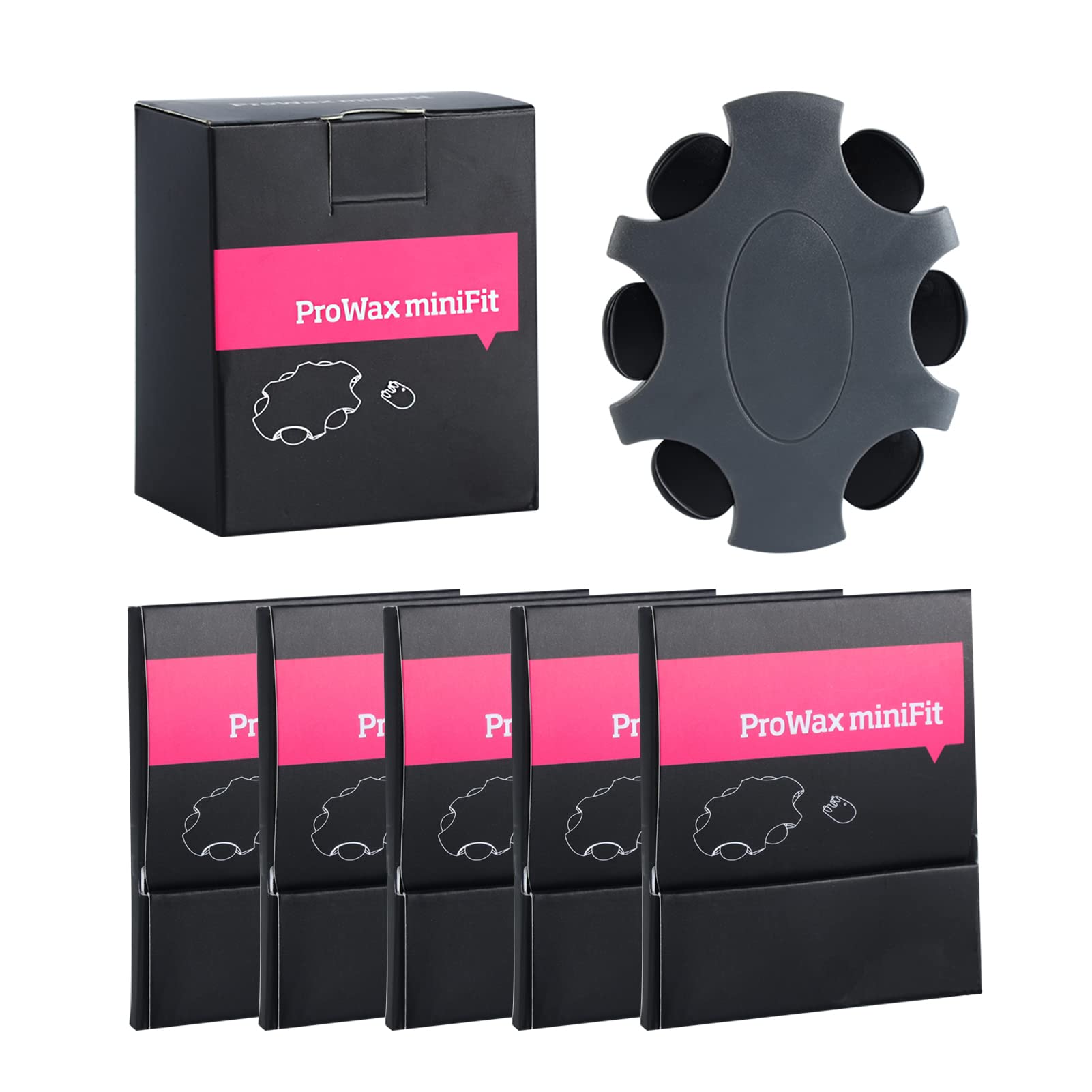 Hearing Aid Wax Guard Filters ProWax MiniFit Replacement Clear Cleaning kit Accessory for Oticon (5 Packs),for Oticon ProWax MiniFit Replacement Wax Filters