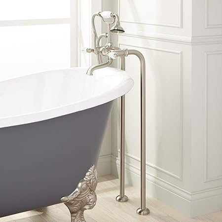 Signature Hardware 286323 31 1 2 Floor Mounted Clawfoot Tub