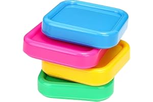 LABRICIYON 3Pcs Square Plastic Magnetic Pin Cushion Anti Loss Sewing Pin Needle Storage Holder Magnetic Push Pins Holder for Sewing Quilting DIY Projects, Pincushions Random Color