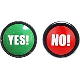 Joffreg NO Sound Button,Yes Sound Button,Pack of 2