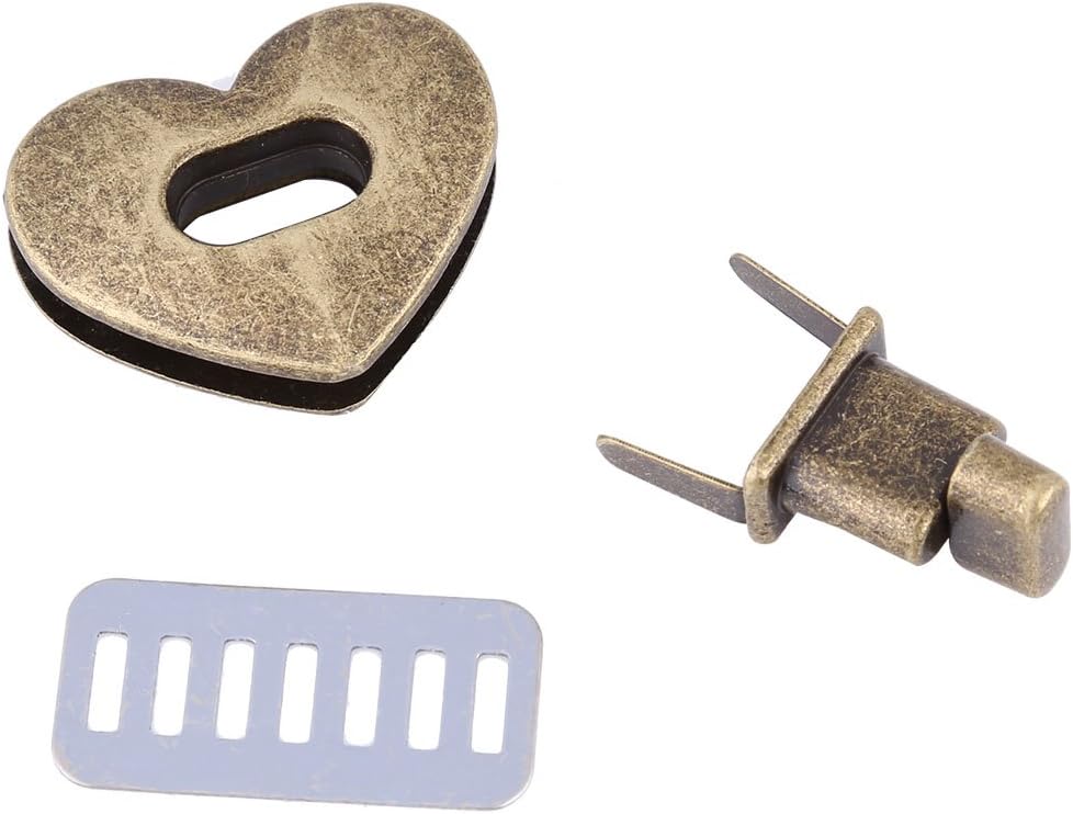5Pcs HeartShaped Twist Turn Locks Metal Clasp Twist Turn Lock Handbag