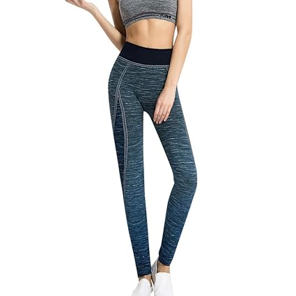 Mallas Mujer Fitness Leggins de Cintura Alta Pantalón ...
